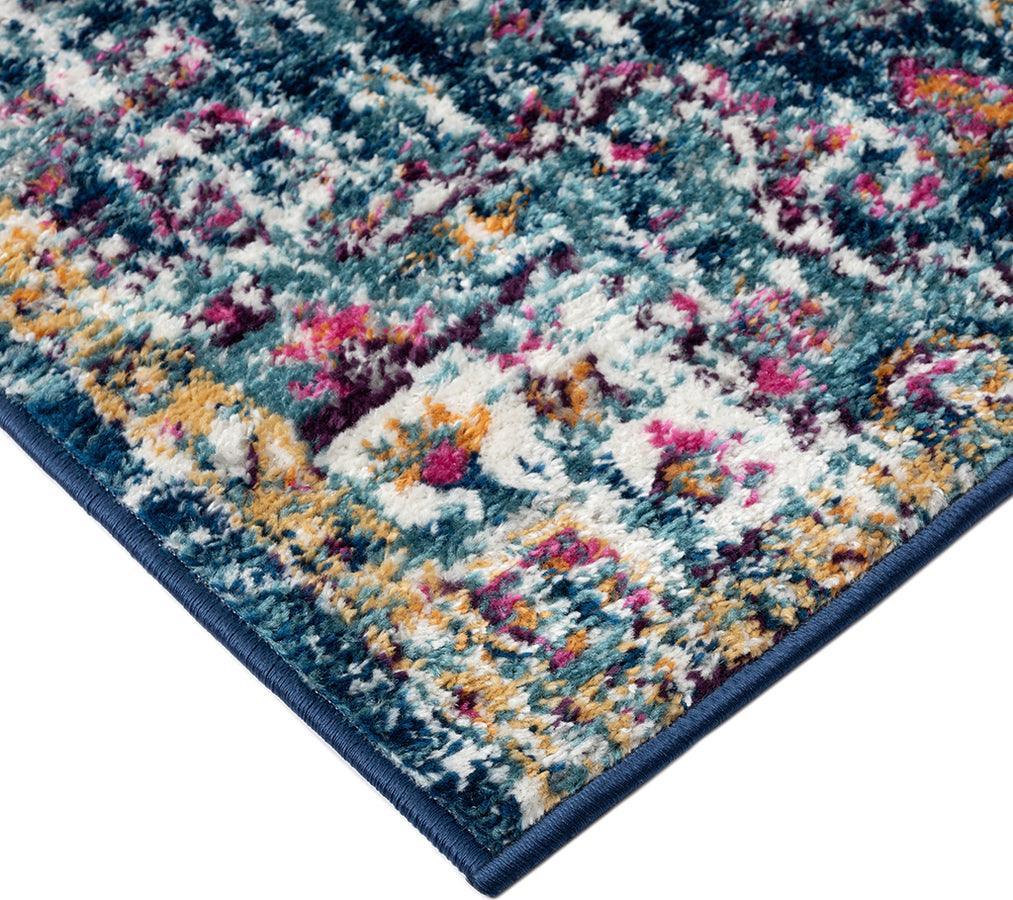 Shop Boho Medallion Woven Area Rug Blue Multi MP35-8054