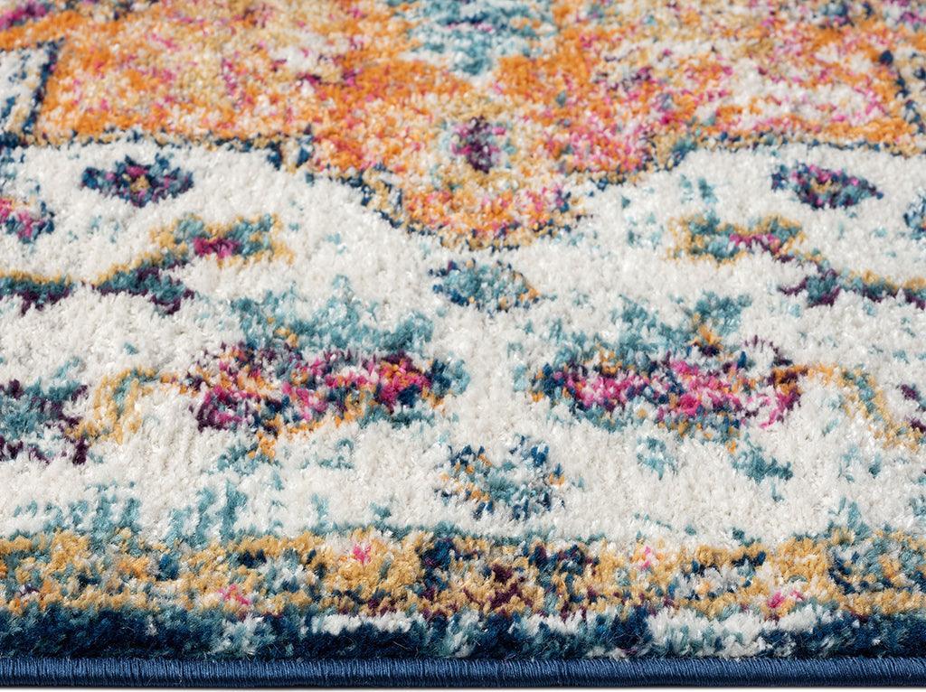 Shop Boho Medallion Woven Area Rug Blue Multi MP35-8054