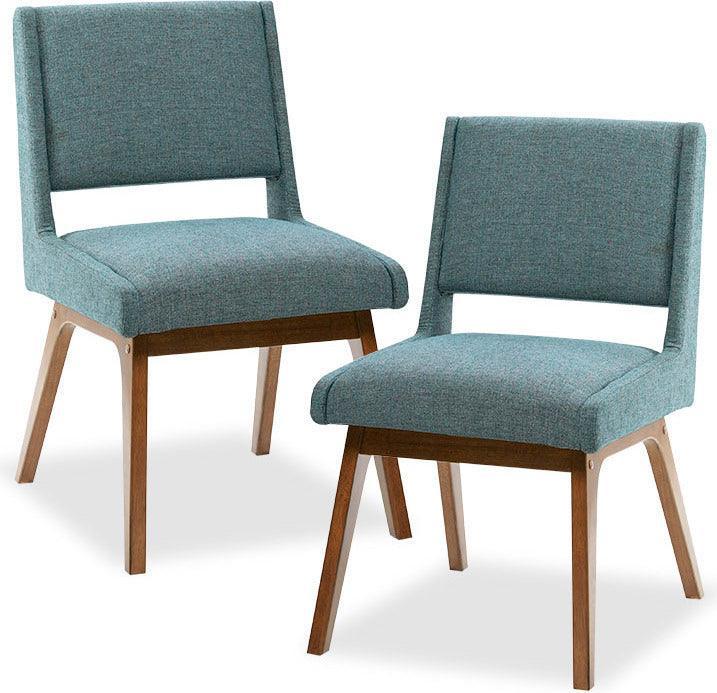 Olliix.com Dining Chairs - Boomerag Dining Chair (Set of 2) Blue
