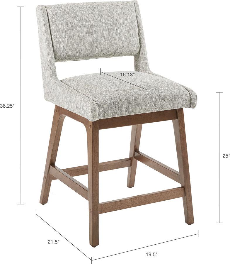 Olliix.com Barstools - Boomerang Counter Stool Light Grey