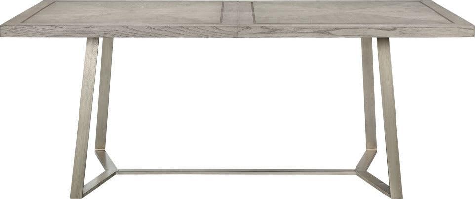 Olliix.com Dining Tables - Boulder Transitional Dining Table 74"W x 36"D x 30"H Light Gray