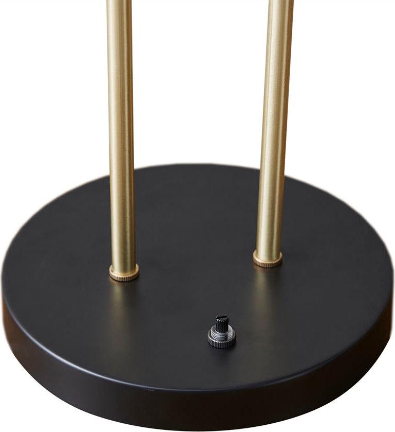 Olliix.com Table Lamps - Bower Table Lamp With Two Lights Black Base & Black Shade