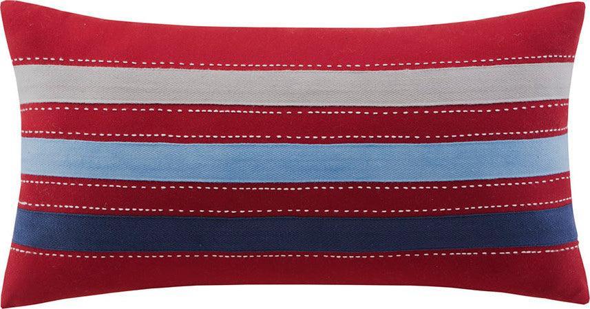 Olliix.com Comforters & Blankets - Bradley Twin/Twin XL Reversible Coverlet Set Navy & Red