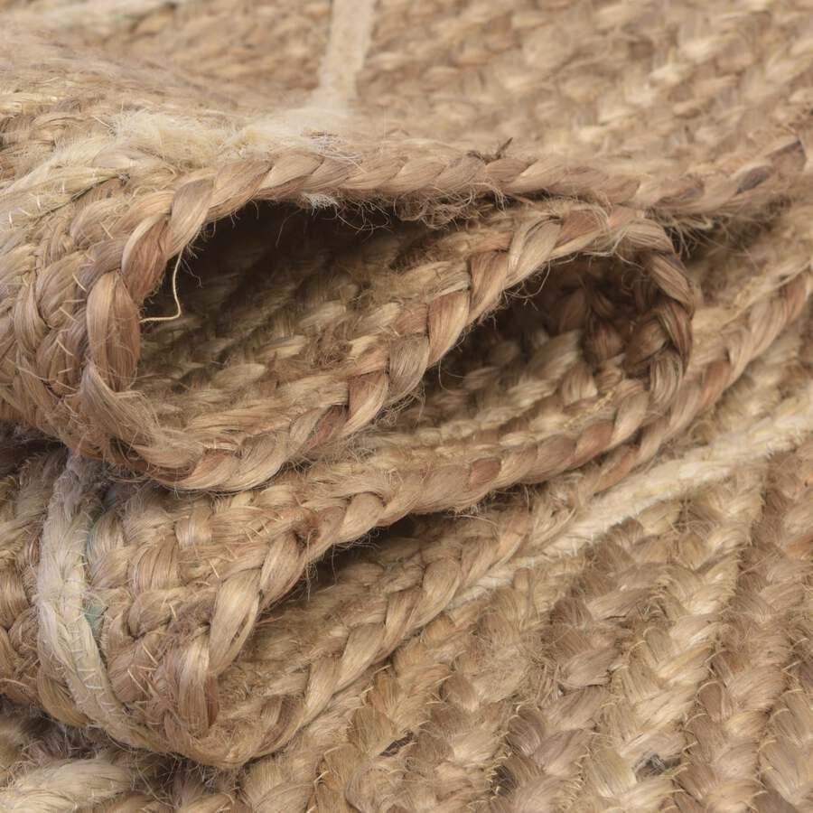 Unique Loom Indoor Rugs - Braided Jute Trellis 8x11 Rectangular Rug Natural/Ivory