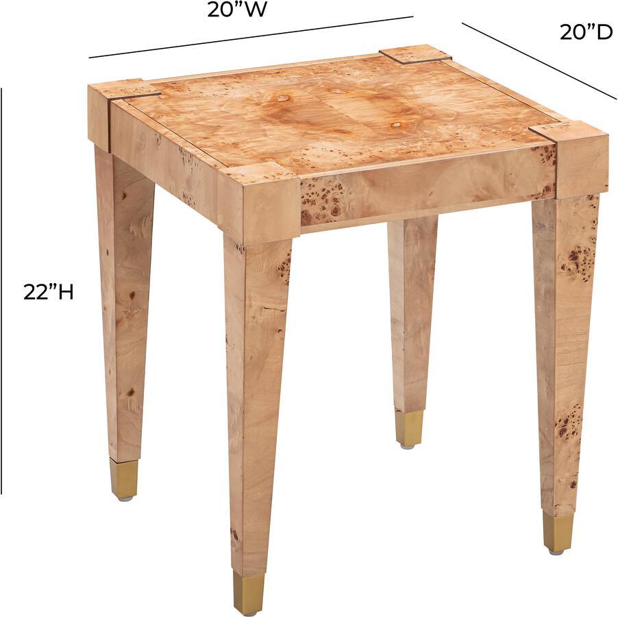 Tov Furniture Side & End Tables - Brandyss Natural Burl End Table Natural
