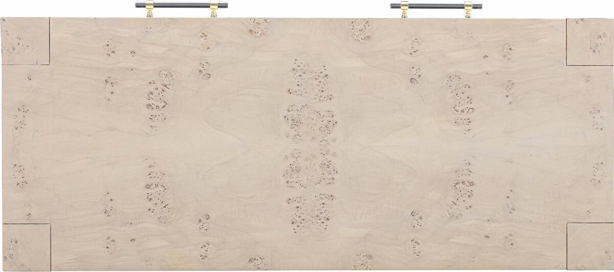 Tov Furniture Desks - Brandyss White Burl Work Desk White