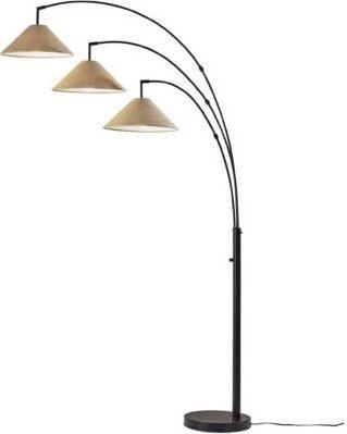 Adesso Floor Lamps - Braxton 3-Arm Arc Lmp-Antq Brz