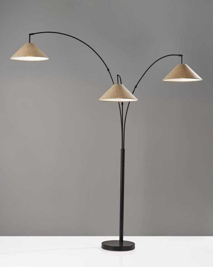 Adesso Floor Lamps - Braxton 3-Arm Arc Lmp-Antq Brz
