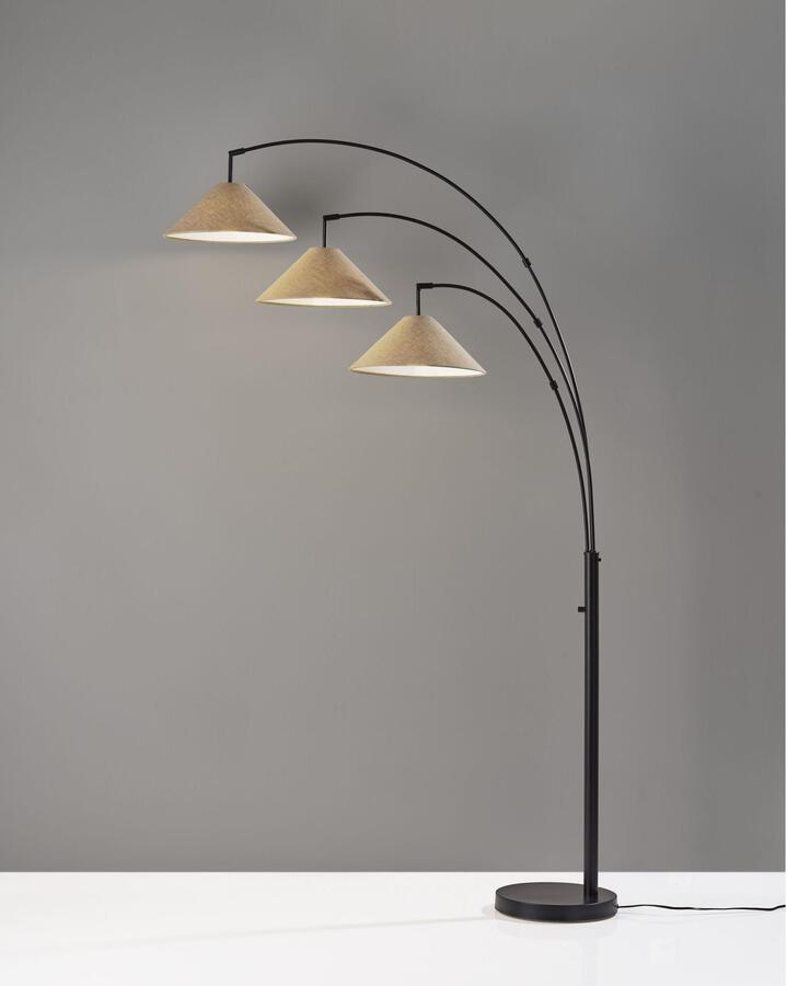 Adesso Floor Lamps - Braxton 3-Arm Arc Lmp-Antq Brz