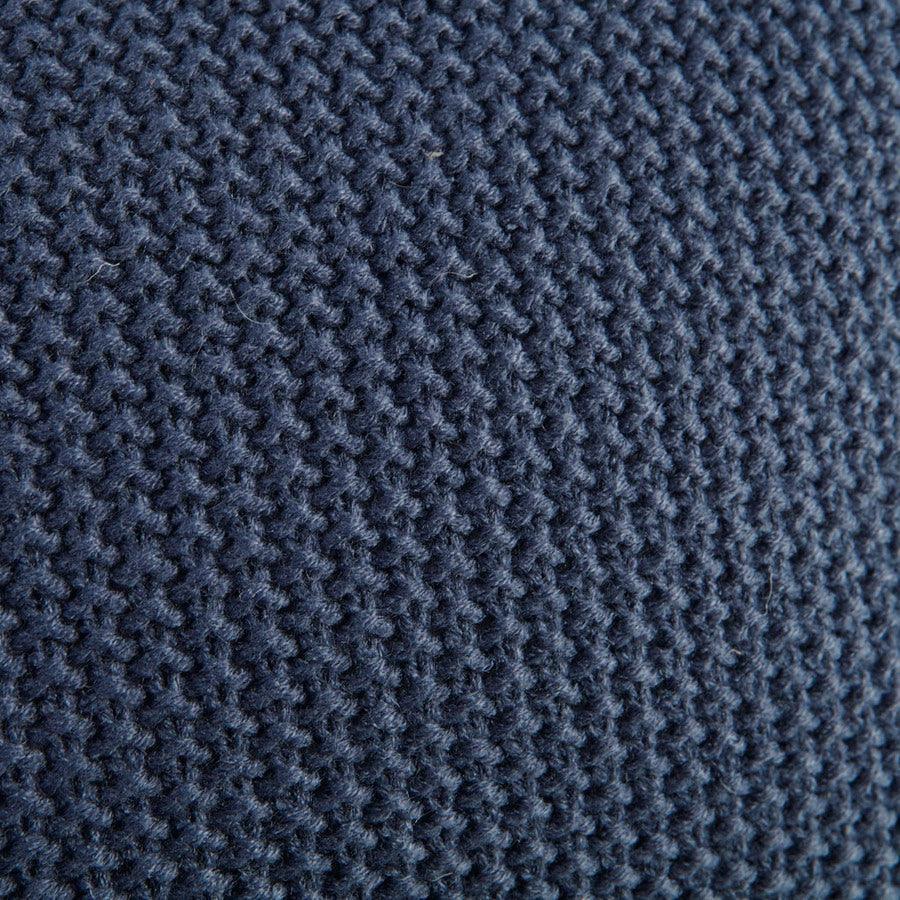 Olliix.com Pillows - Bree Casual Knit Oblong Pillow Cover 12x20" Indigo