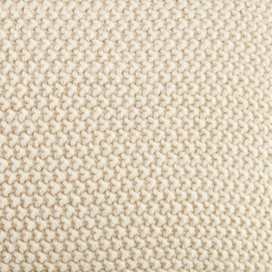 Olliix.com Pillows - Bree Casual Knit Oblong Pillow Cover 12x20" Ivory