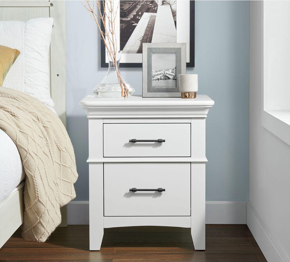 Elements Nightstands & Side Tables - Breenon Side Table in White