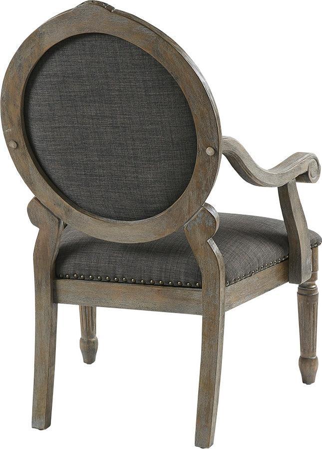 Olliix.com Accent Chairs - Brentwood Exposed Wood Arm Chair Gray
