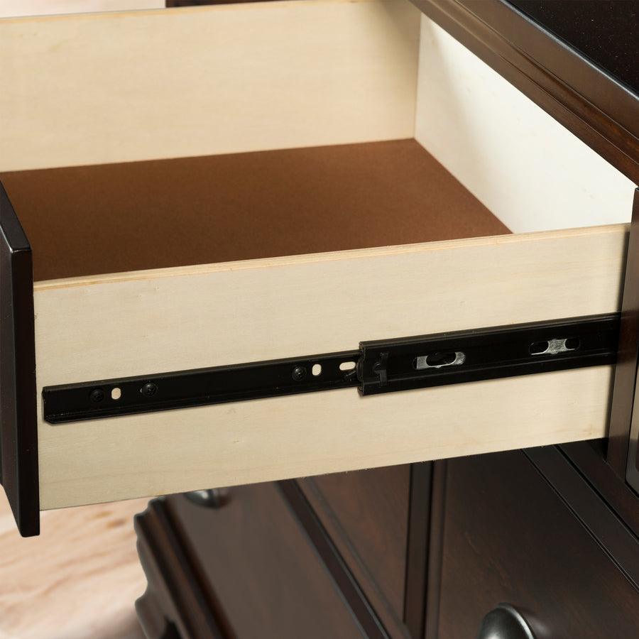 Elements Bedroom Sets - Brinley Cherry King Storage 4PC Bedroom Set