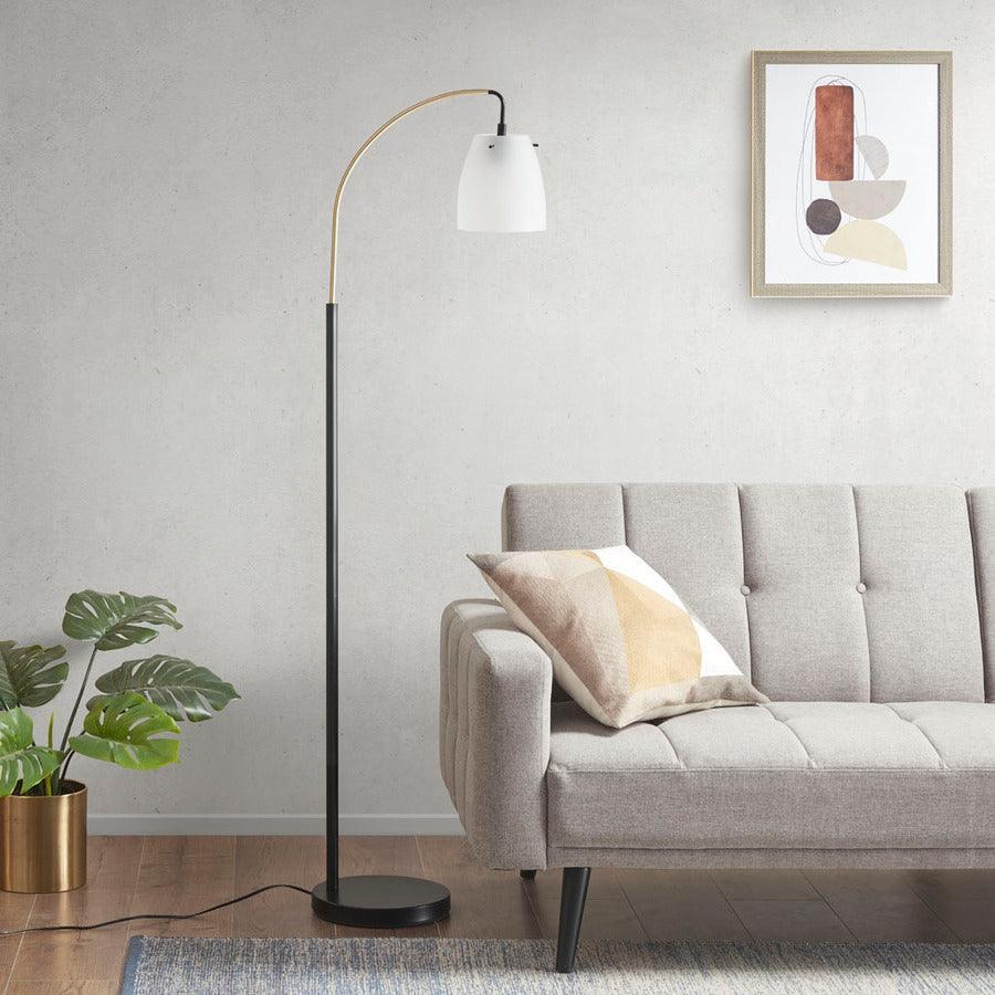 Olliix.com Floor Lamps - Bristol Arched Floor Lamp Matte black