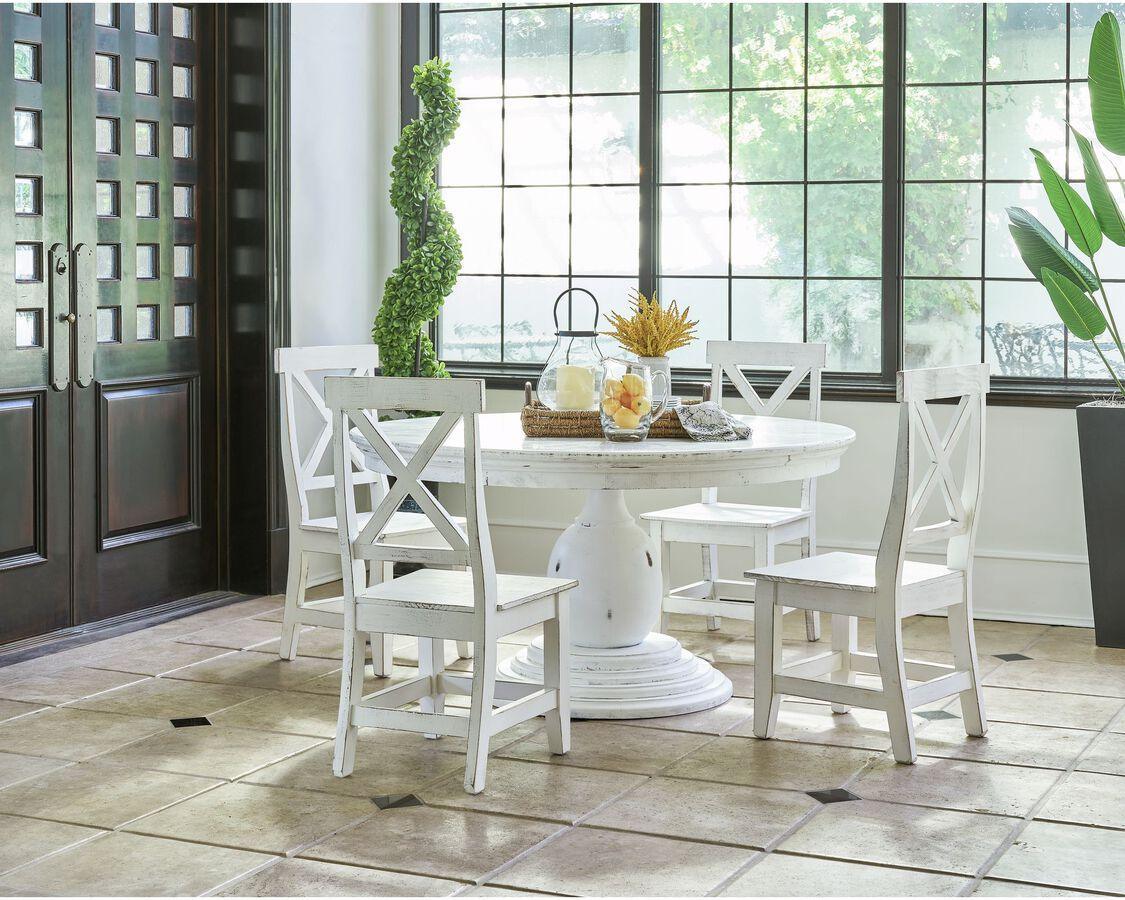 Elements Dining Tables - Brixton Mary Standard Dining Table In White