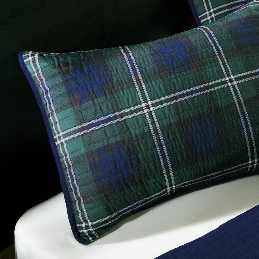 Olliix.com Comforters & Blankets - Brody Full/Queen Reversible Coverlet Set Blue