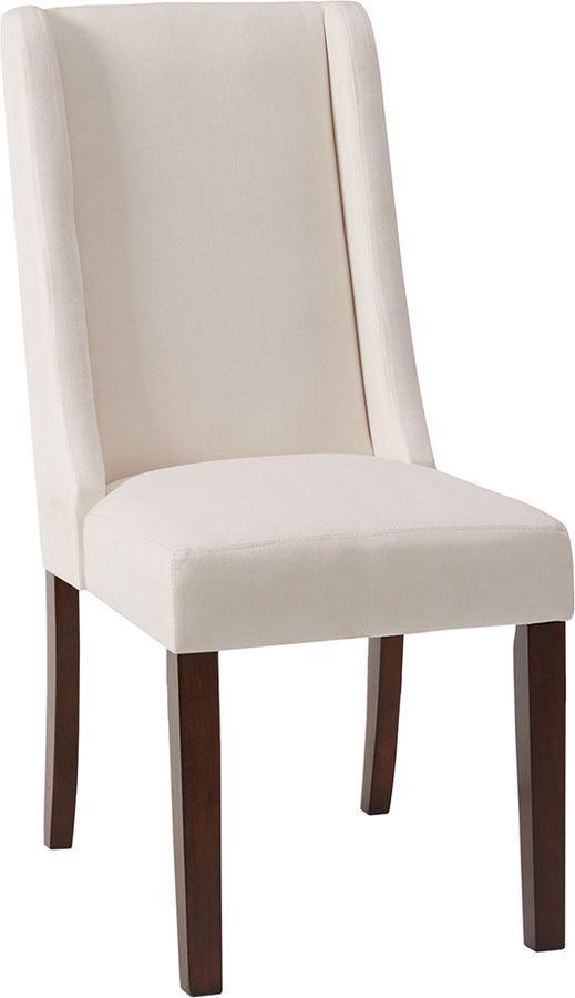 Olliix.com Dining Chairs - Brody Modern Wing Dining Chair (Set of 2) 18.5W x 27D x 39.25H" Cream