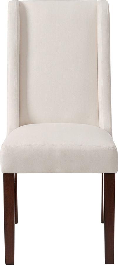 Olliix.com Dining Chairs - Brody Modern Wing Dining Chair (Set of 2) 18.5W x 27D x 39.25H" Cream