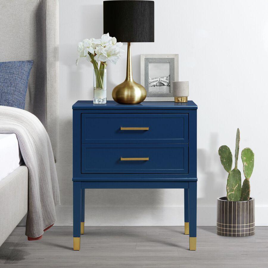 Elements Nightstands & Side Tables - Brody Side Table in Navy Navy