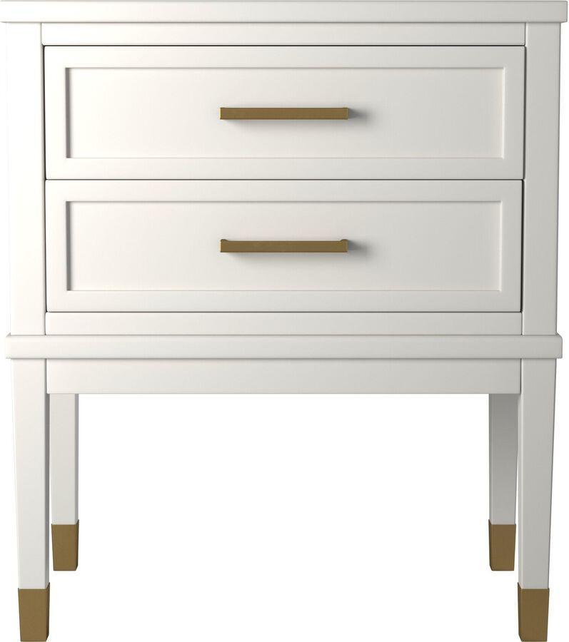 Elements Nightstands & Side Tables - Brody Side Table in White