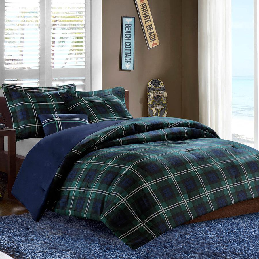 Olliix.com Comforters & Blankets - Brody Twin/Twin XL Comforter Set Blue