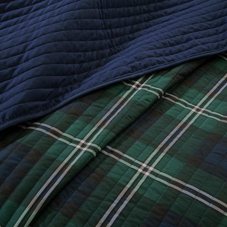 Olliix.com Comforters & Blankets - Brody Twin/Twin XL Reversible Coverlet Set Blue