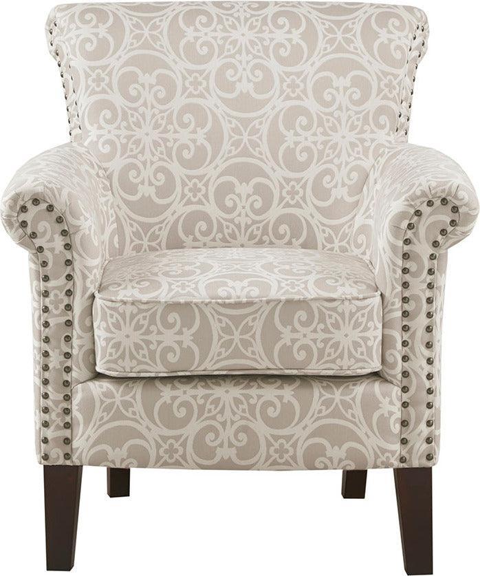 Olliix.com Accent Chairs - Brooke Tight Back Club Chair Natural