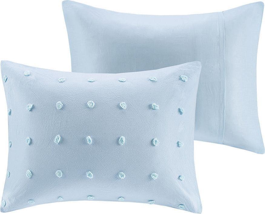 Olliix.com Comforters & Blankets - Brooklyn 7-Piece Full/Queen Comforter Set Blue
