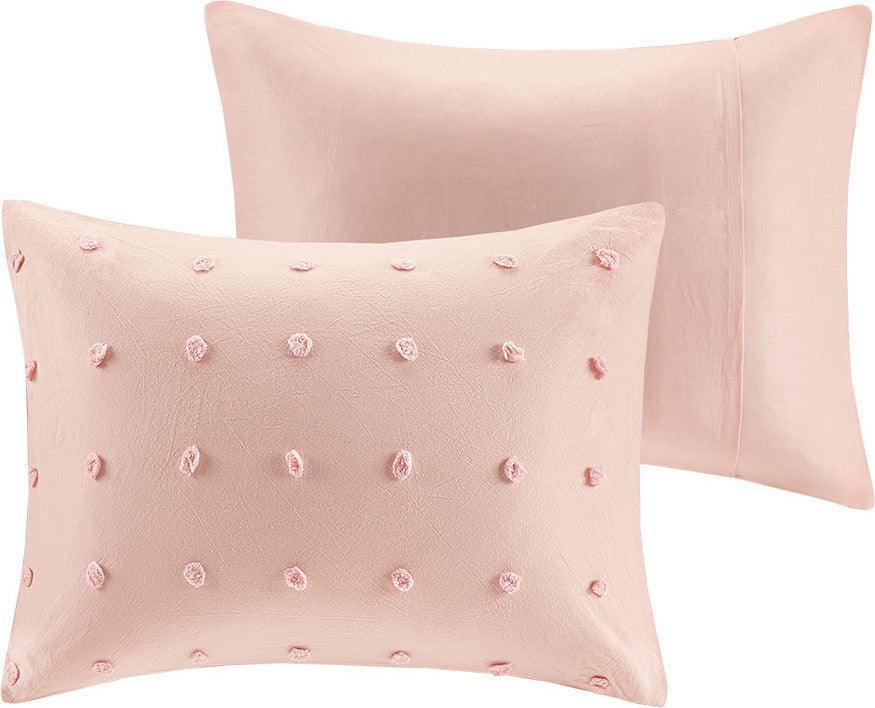 Olliix.com Bedding Gifts - Brooklyn 7-Piece Full/Queen Comforter Set Pink