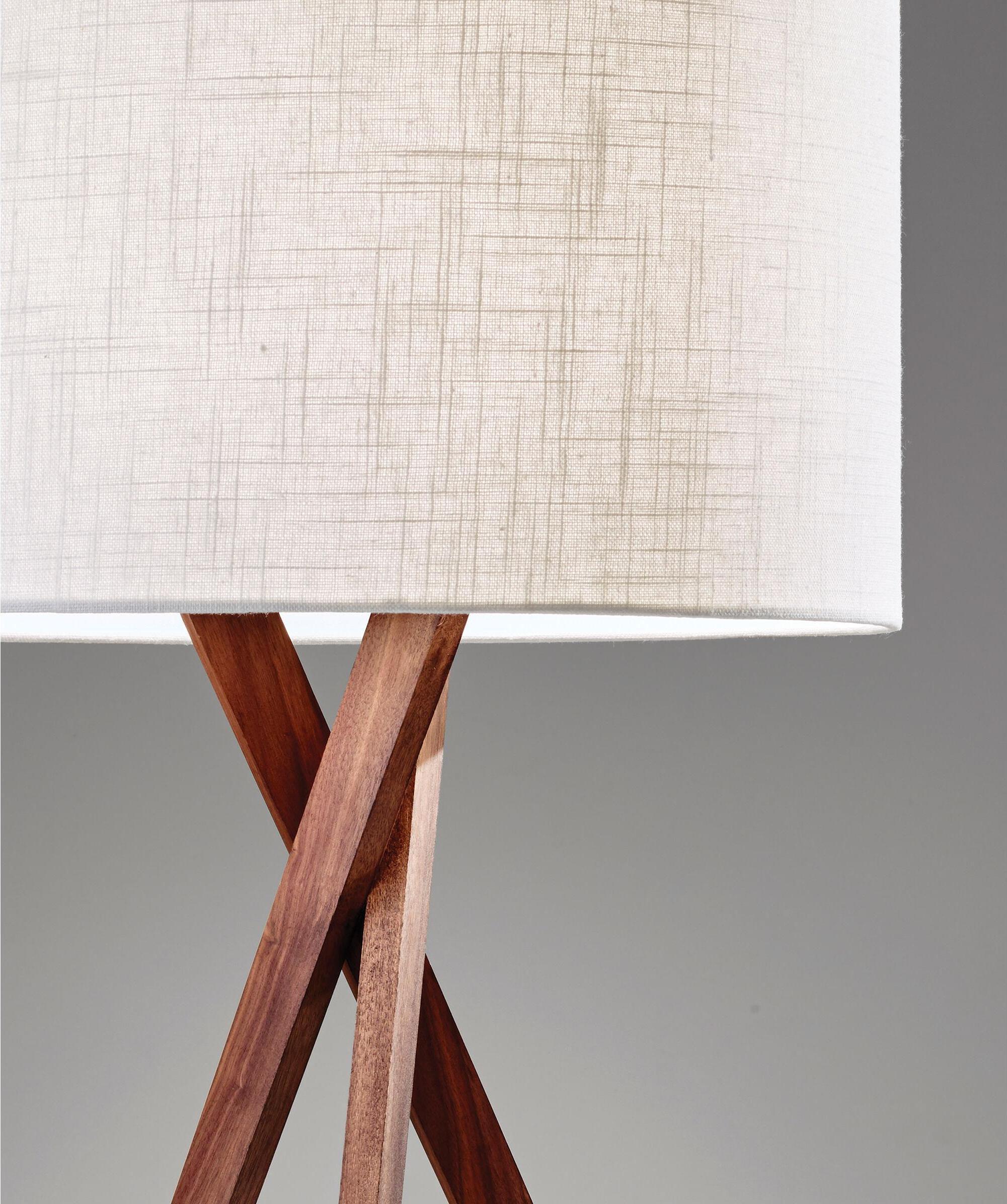 Adesso Floor Lamps - Brooklyn Floor Lamp Walnut