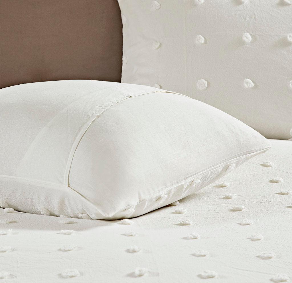 Olliix.com Comforters & Blankets - Brooklyn King/Cal King 7-Piece Comforter Set Ivory