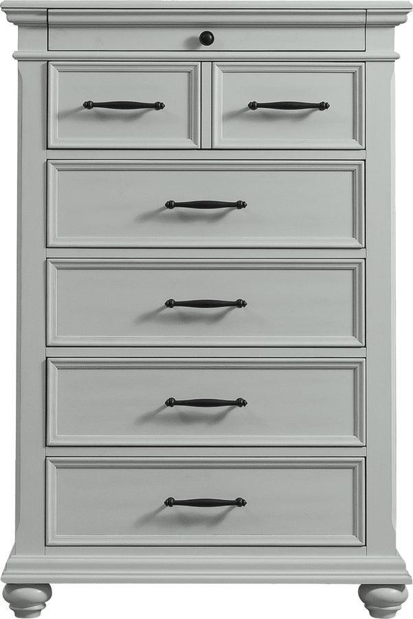 Elements Chest of Drawers - Brooks 6-Drawer Chest in Grey