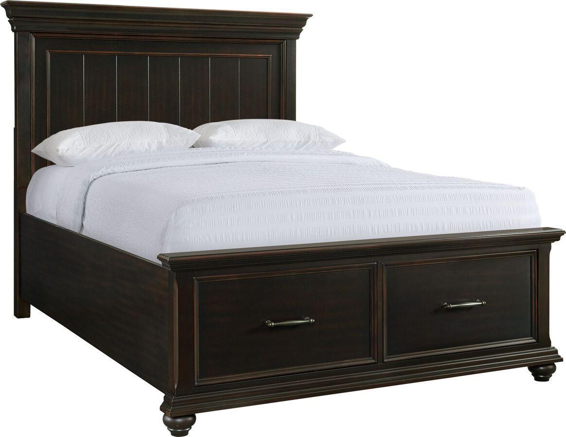 Elements Beds - Brooks Queen Platform Storage Bed in Black