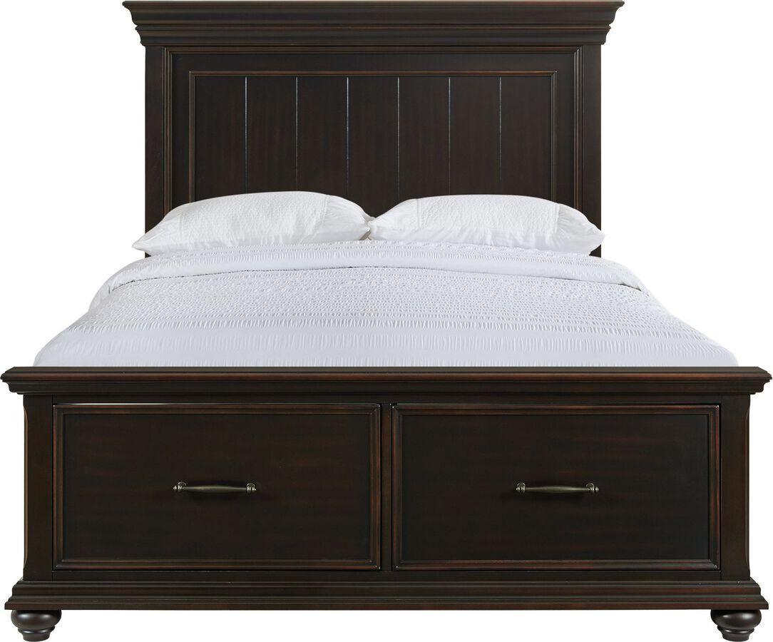 Elements Beds - Brooks Queen Platform Storage Bed in Black