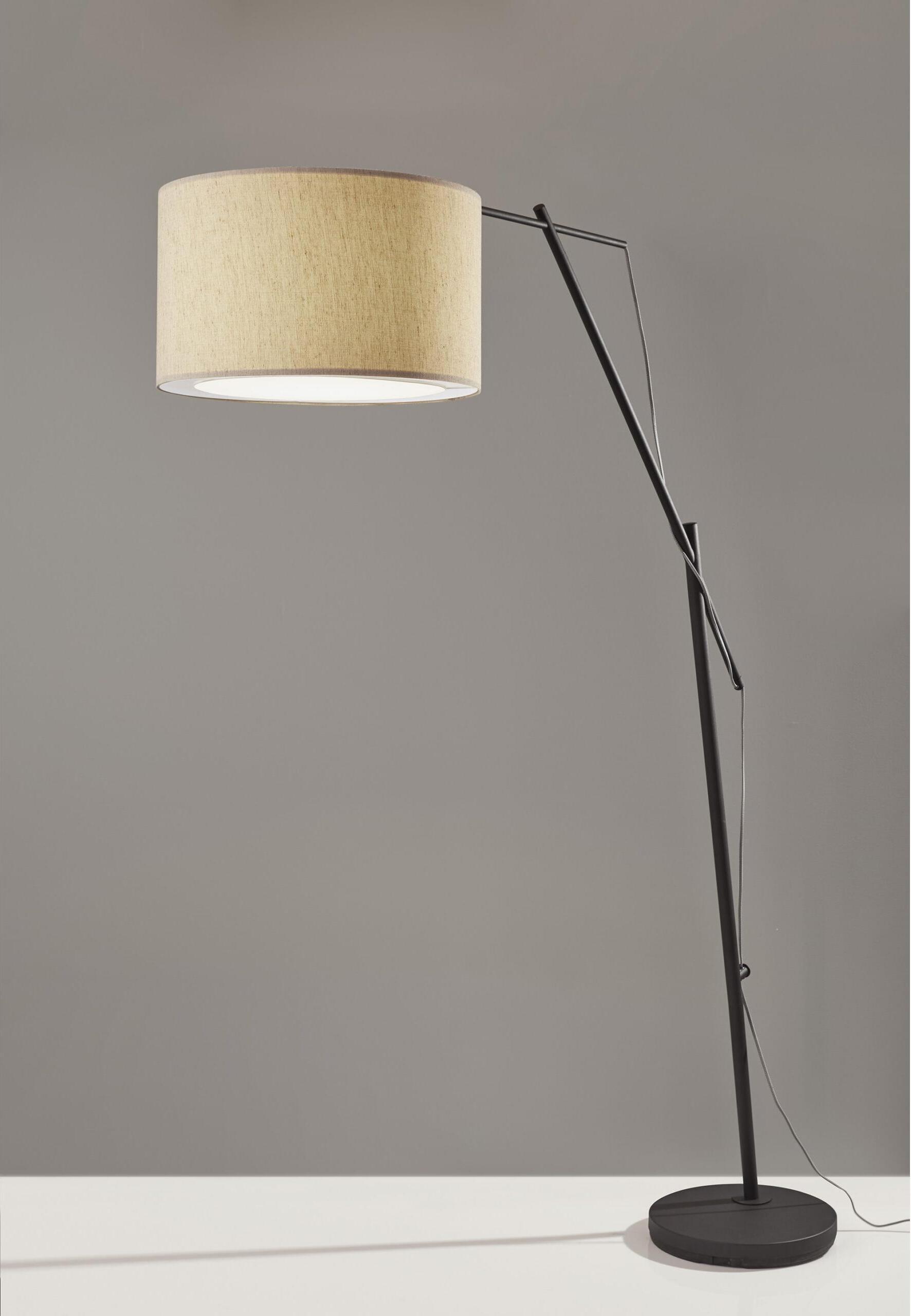 Adesso Floor Lamps - Broome Arc Lamp Matte Black