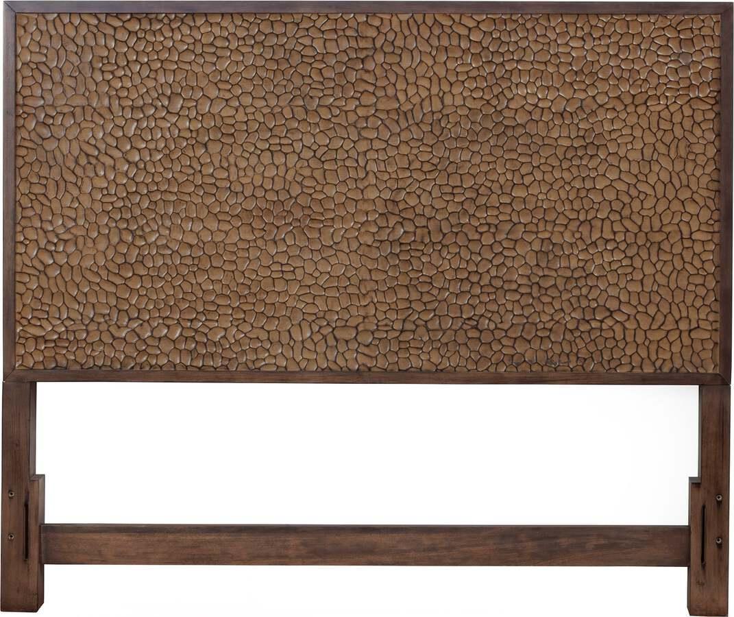 Alpine Furniture Headboards - Brown Pearl Queen Headboard Brown Bronze