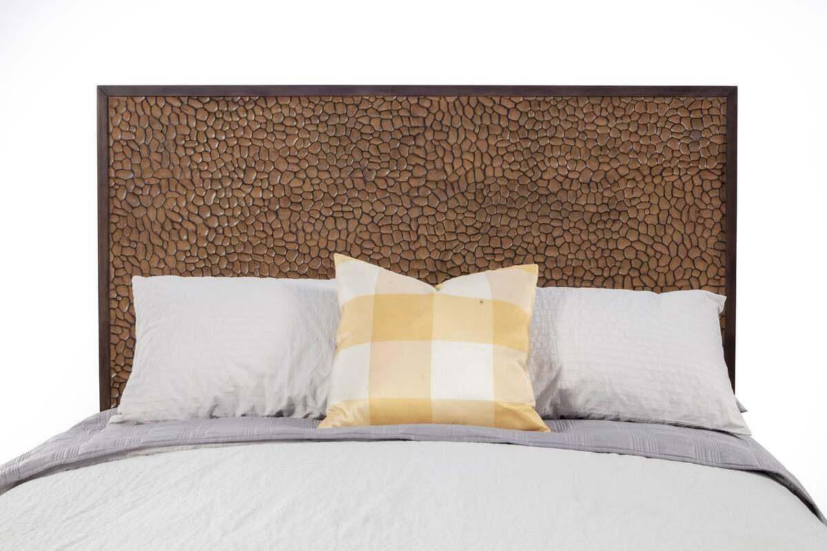 Alpine Furniture Headboards - Brown Pearl Queen Headboard Brown Bronze