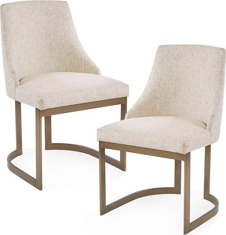 Olliix.com Dining Chairs - Bryce Dining Chair Cream (Set of 2)
