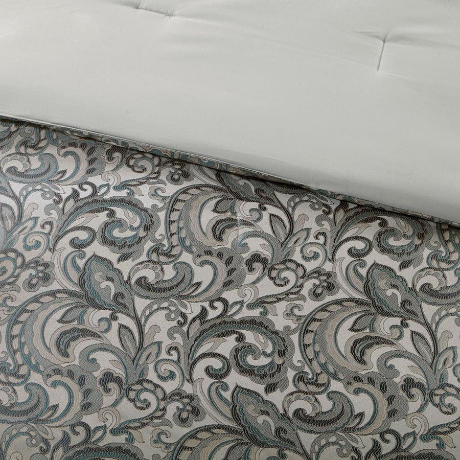 Olliix.com Comforters & Blankets - Brystol 24 Piece Room in a Bag Teal