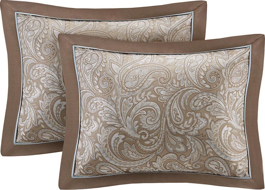 Olliix.com Comforters & Blankets - Brystol California King 24 Piece Room in a Bag Blue