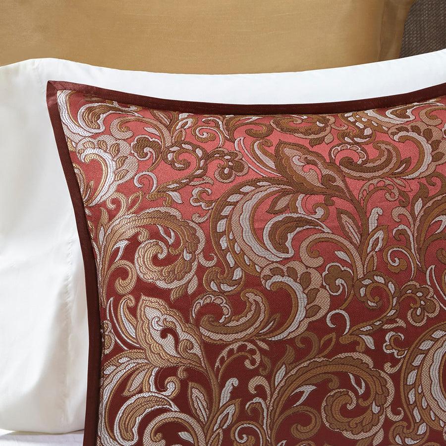 Olliix.com Comforters & Blankets - Brystol Modern 24 Piece Room in a Bag Red Cal King
