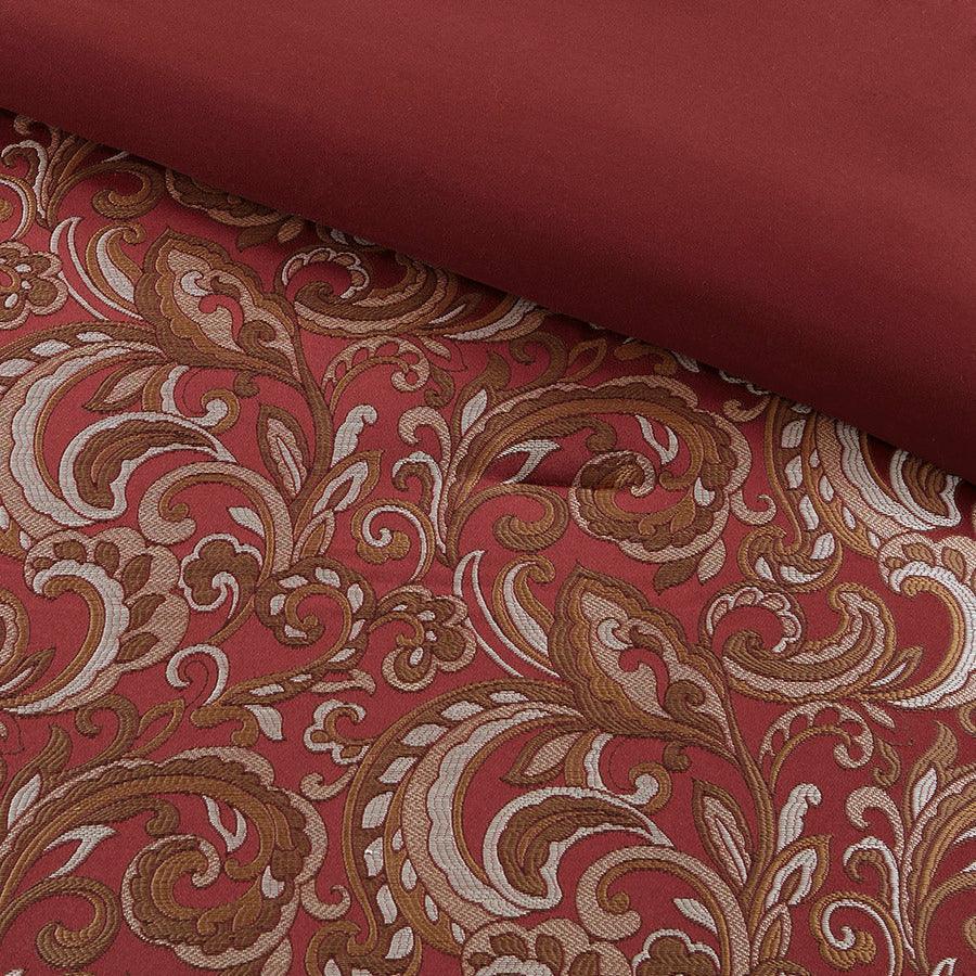 Olliix.com Comforters & Blankets - Brystol Modern 24 Piece Room in a Bag Red Cal King