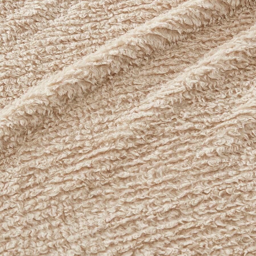 Olliix.com Comforters & Blankets - Burlington Berber Blanket Full/Queen Tan