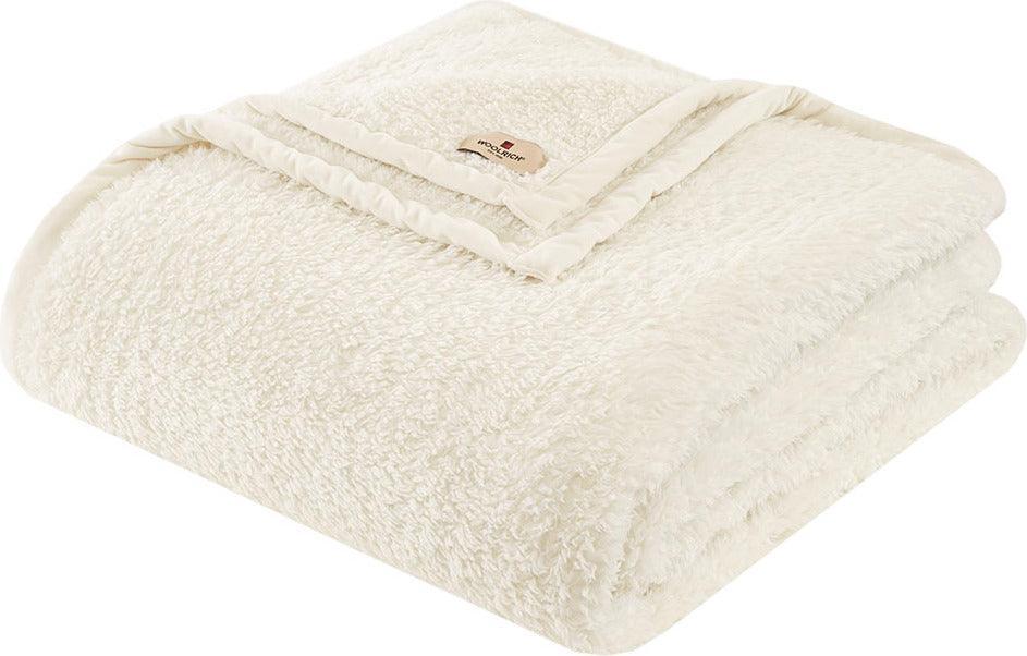 Olliix.com Comforters & Blankets - Burlington Berber Blanket Twin Ivory