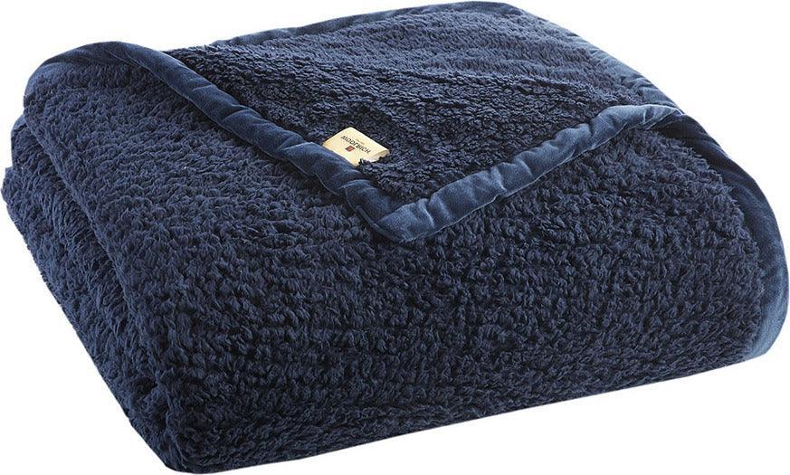 Olliix.com Comforters & Blankets - Burlington Berber Blanket Twin Navy