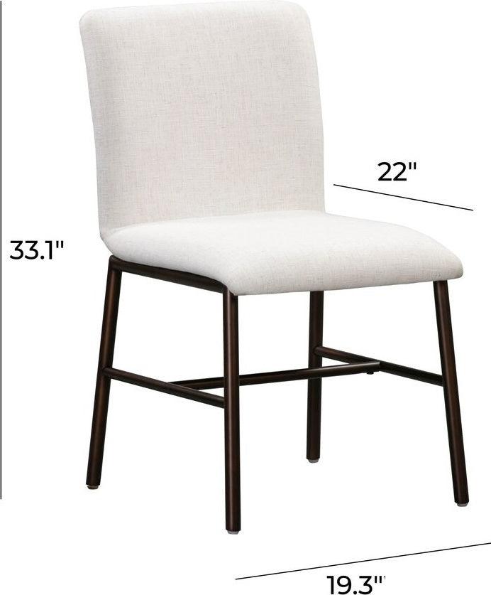 Tov Furniture Dining Chairs - Bushwick Dining Chair Gray & Brown (Set Of 2)