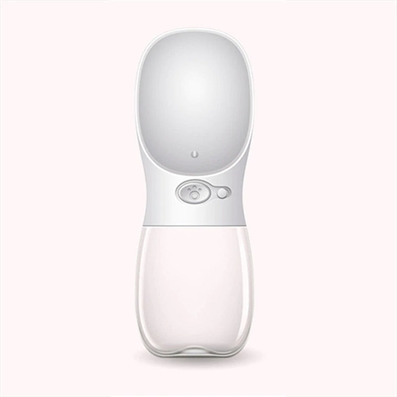 Regis Pet Grooming Supplies - 350 550ML Portable Pet Dog Water Bottle For Small Large Dogs Travel Puppy Cat Drinking Bowl Bulldog Water Dispenser Feeder White