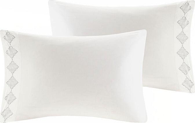 Olliix.com Comforters & Blankets - Cadence 9 Piece Cotton Sateen Comforter Set Aqua
