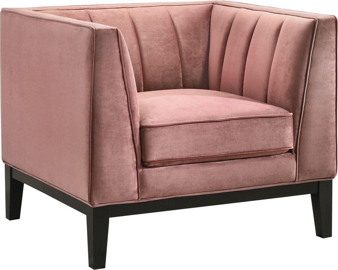Elements Living Room Sets - Calabasas 3PC Living Room Set in Rose
